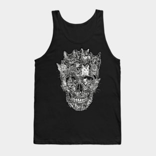 Life through Cat Skull Tank Top